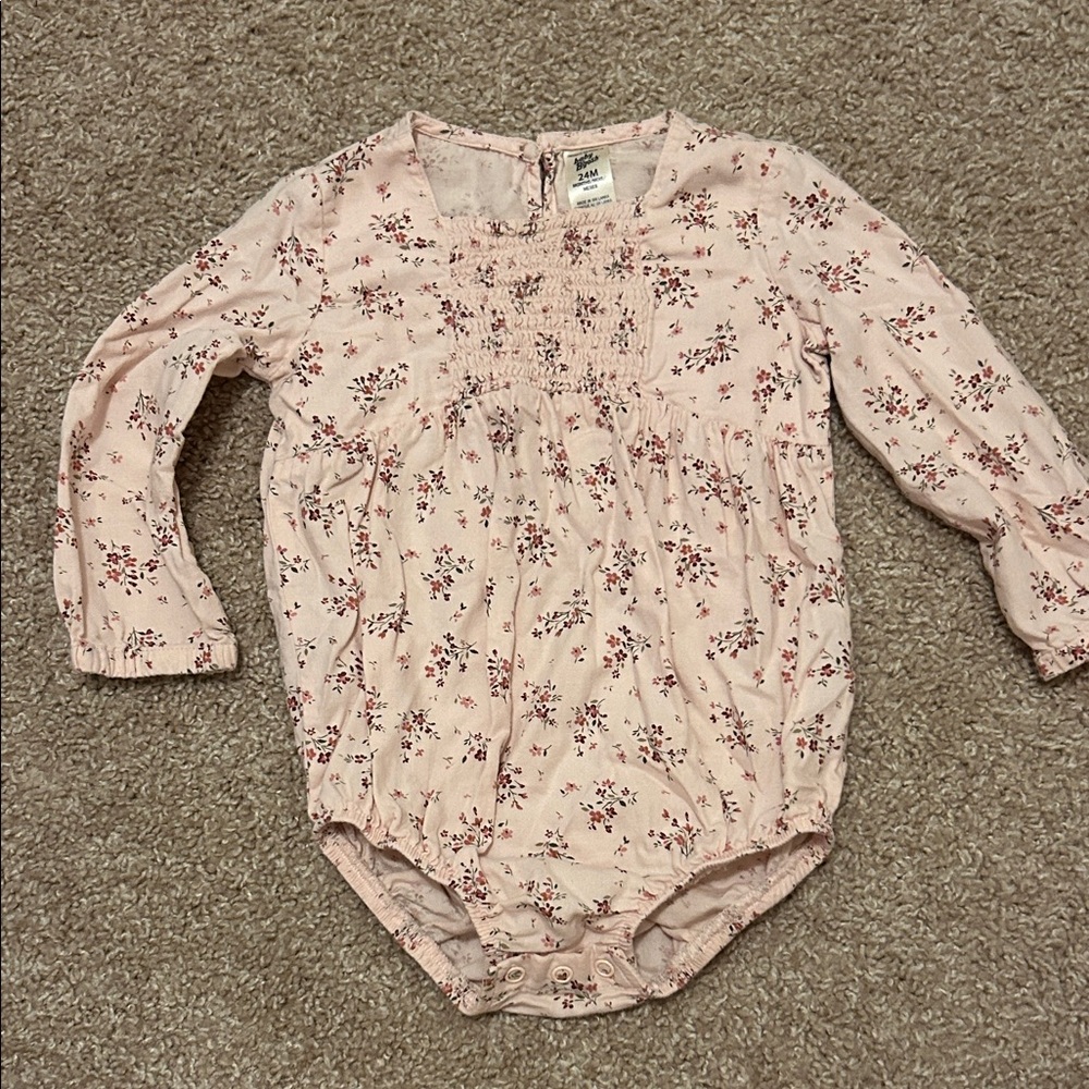 OshKosh B'gosh Pink Floral Bodysuit